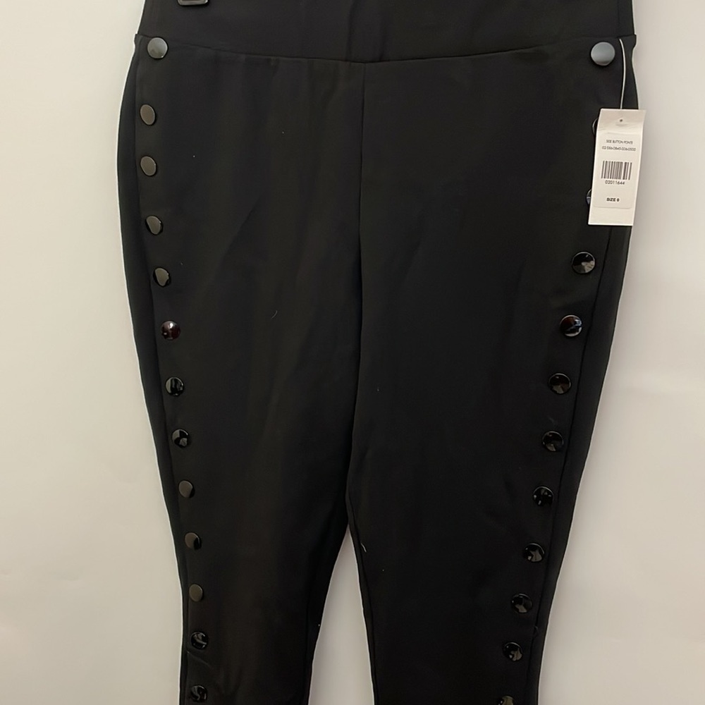FTF 0 Charli Side Button Good Form Ponte Knit Pants - Picture 7 of 8
